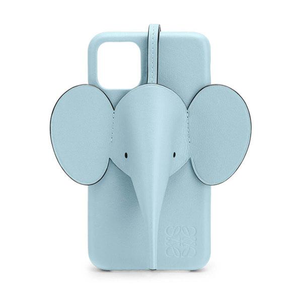 【LOEWE ロエベ iPhoneケース コピー】エレファント Elephant 水色 偽物2020101404